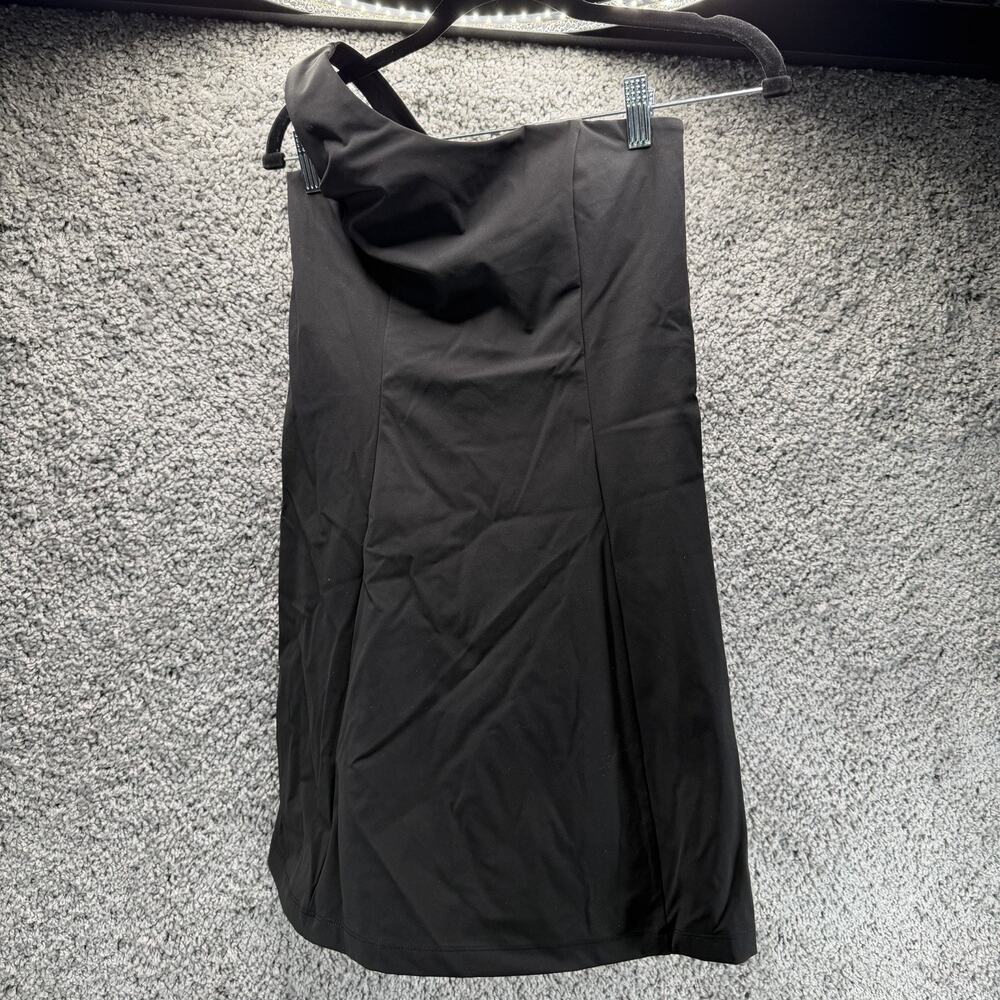 Outdoor Voices Women’s S Black One Shoulder Midi Dress Athletic Stretch